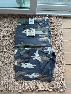 SMITH Men's Woodland Camo Cargo Shorts - Olive, Brown, Black